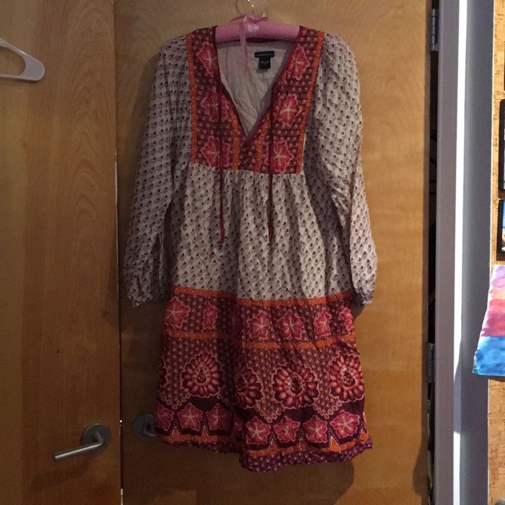 Boho inspired mid length dress